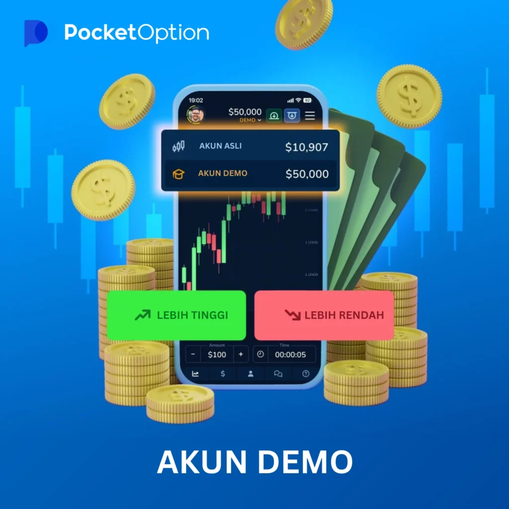 Akun demo Pocket Option.