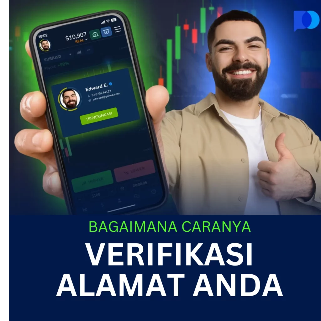 Pocket Option verifikasi akun.